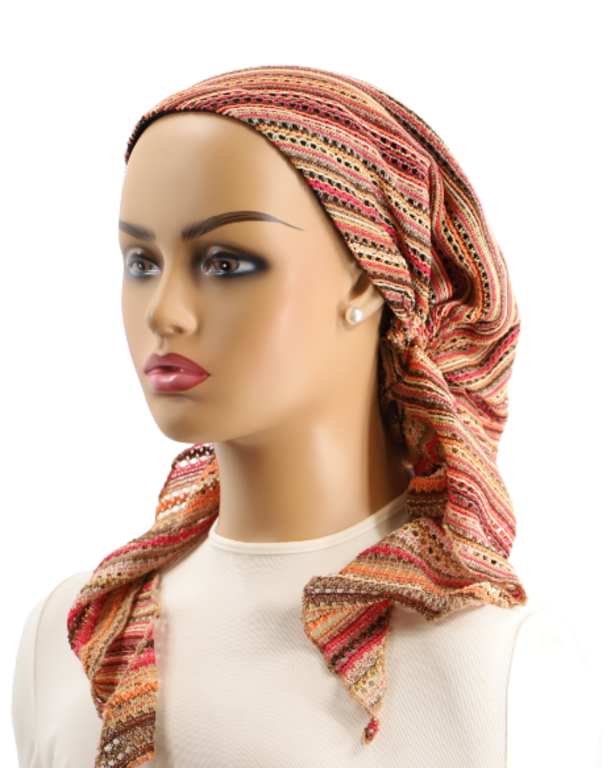 Ahead Headwear Ahead Headwear Knitted Bohemian Pre-tied Headscarf - 2514 - SS25 -