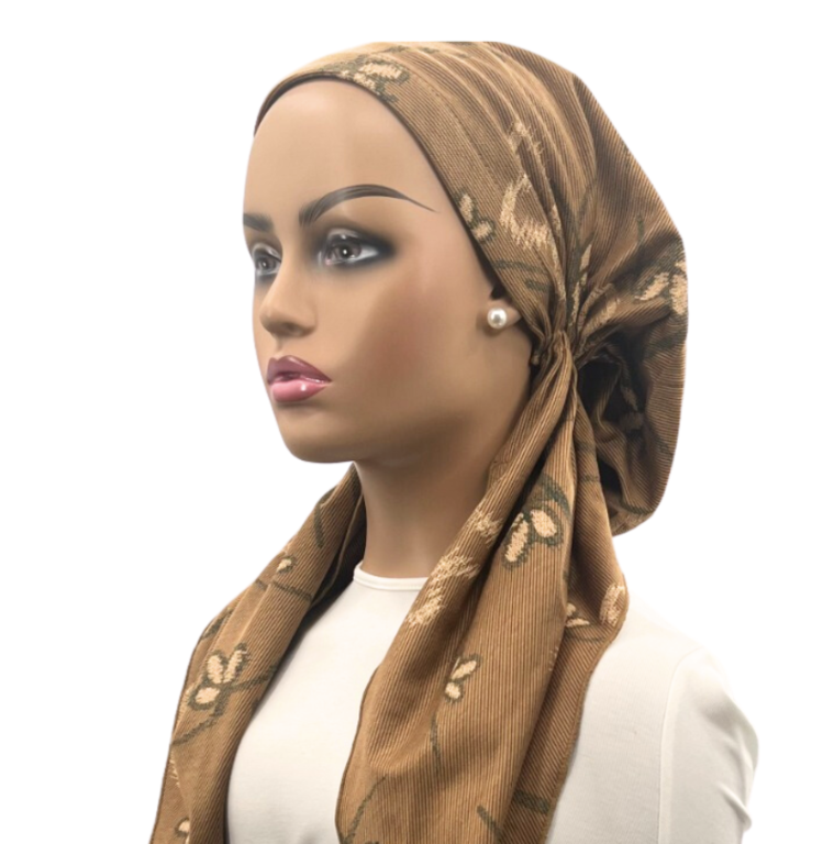 Ahead Headwear Ahead Headwear Doodled Denim Collection Pre-tied Headscarf - 2568 - SS25 -