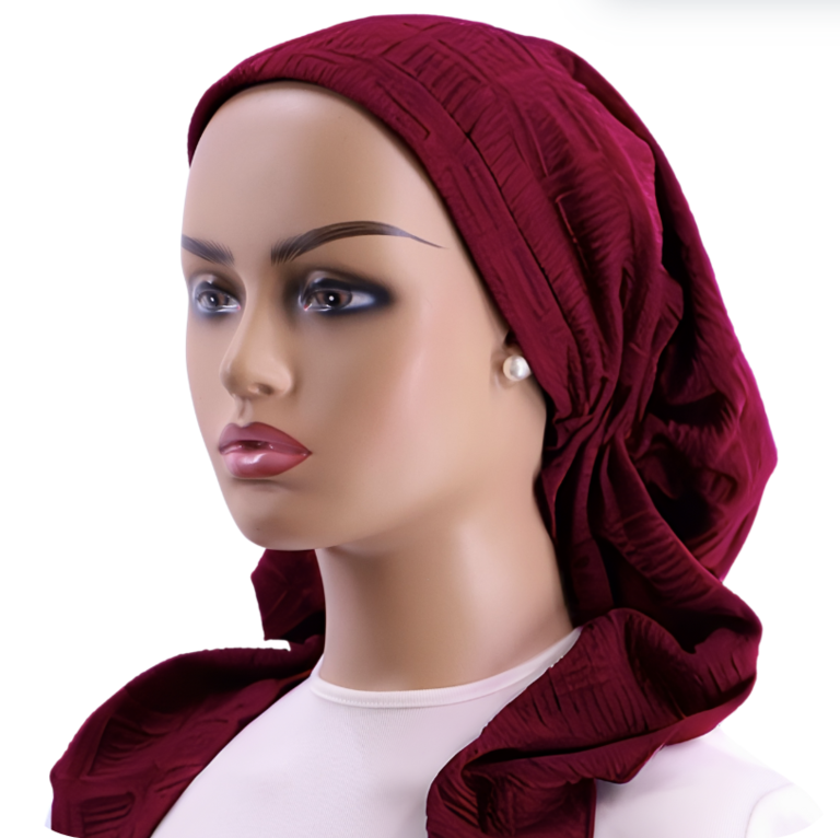 Ahead Headwear Ahead Headwear Repeating Scribbles Squares Pre-tied Headscarf - 2519 - SS25 -