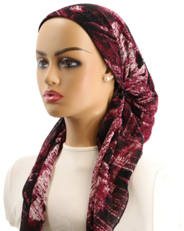 Ahead Headwear Ahead Headwear Variegated Color Pattern Pre-tied Headscarf - 2540 - SS25 -