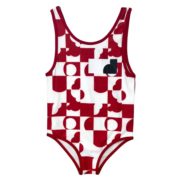 Jolie Enfants Jolie Enfants Girls Geometric Bathing Suit - SS2723 - SS25-S -