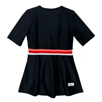 Jolie Enfants Jolie Enfants Girls Stripe Trim Swim Dress - SS2624 - SS25-S -