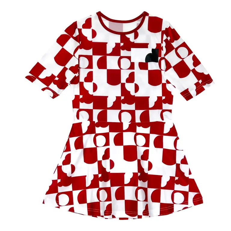 Jolie Enfants Jolie Enfants Girls Geometric Swim Dress - SS2623 - SS25-S -