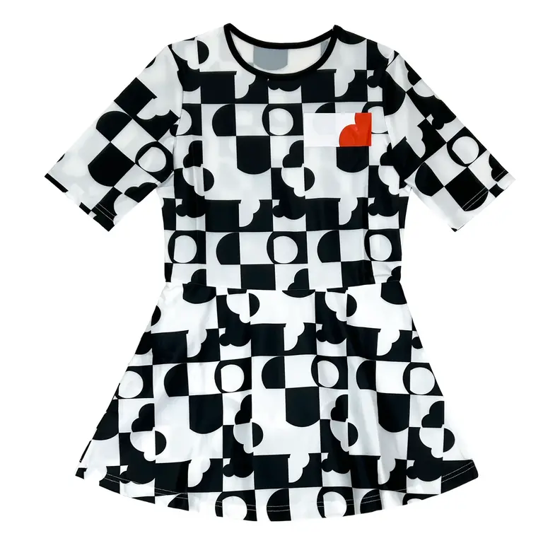 Jolie Enfants Jolie Enfants Girls Geometric Swim Dress - SS2623 - SS25-S -