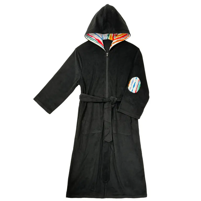 Jolie Enfants Jolie Enfants Boys Watercolor Stripe Terry Robe w/ Zipper - SS1425 - SS25-S -