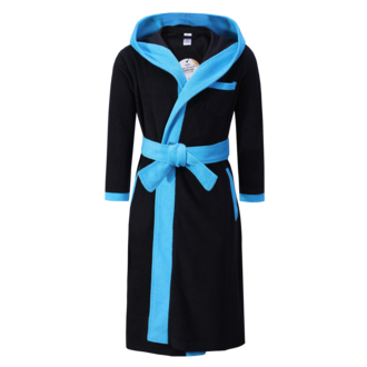 Abstract Abstract Mens Lightweight Black Terry Robe -