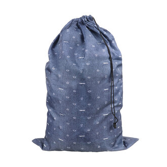 Abstract Abstract Poly Cotton Printed Denim Laundry Bag - 24"x36"