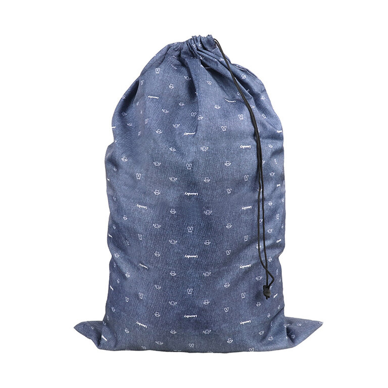 Abstract Abstract Poly Cotton Printed Denim Laundry Bag - 24"x36"