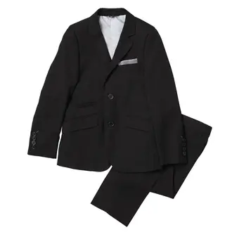 David Oliver David Oliver Boys 2-Piece Suit - Husky  Fit -