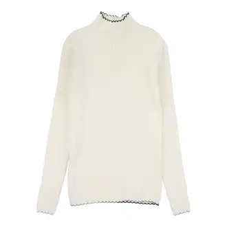 Lil Legs Lil Legs Scalloped Knit Mockneck - FW25 -