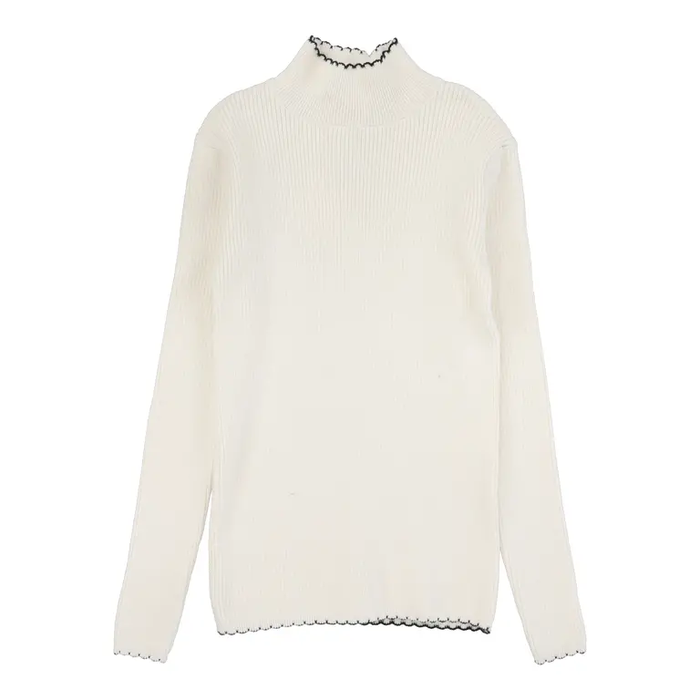 Lil Legs Lil Legs Scalloped Knit Mockneck - FW25 -