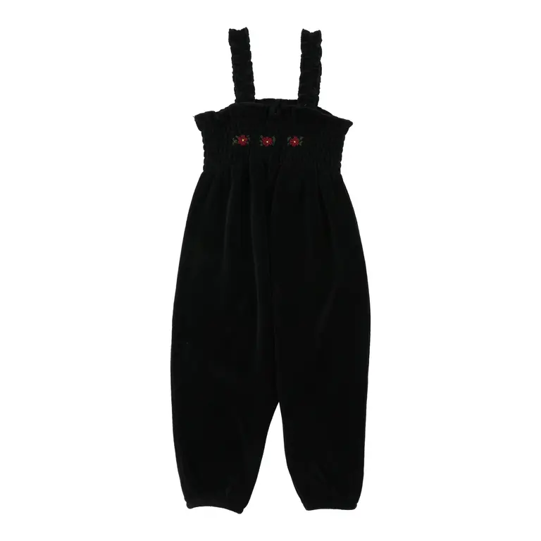 Lil Legs Lil Legs Velour Smocked Romper - FW25 -
