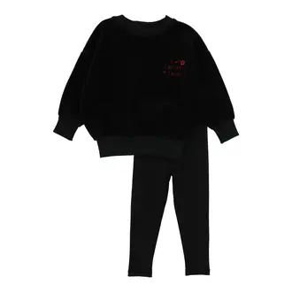 Analogie Analogie Girls Velour Sweatshirt Set - FW25 -