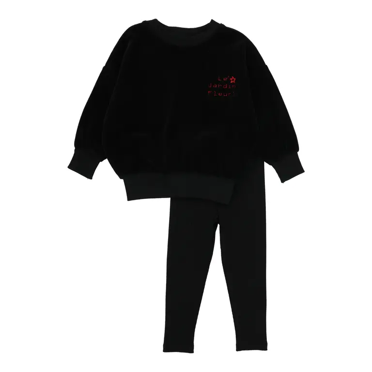 Analogie Analogie Girls Velour Sweatshirt Set - FW25 -