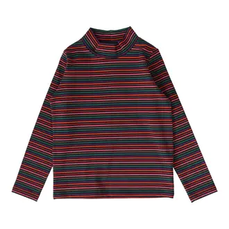 Lil Legs Lil Legs Multi Striped Mockneck - FW25 - Lil Legs Lil Legs Multi Striped Mockneck - FW25 -
