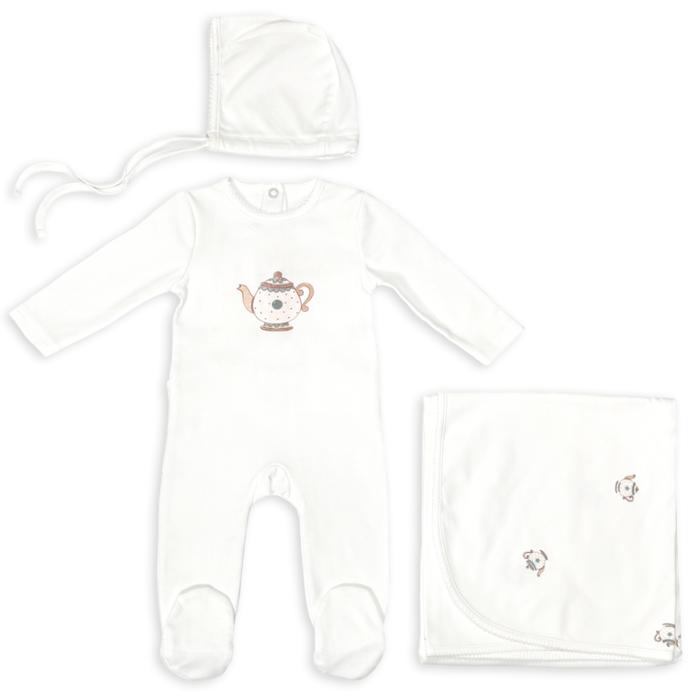 Bunny Love Bunny Love Teapot Layette Set - FL1746-S - FW25 -