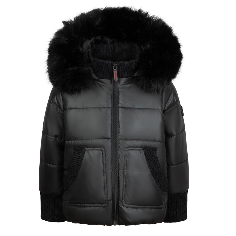 Mini Mac Mini Mac Black Toddler Winter Coat - W26T - FW25 -