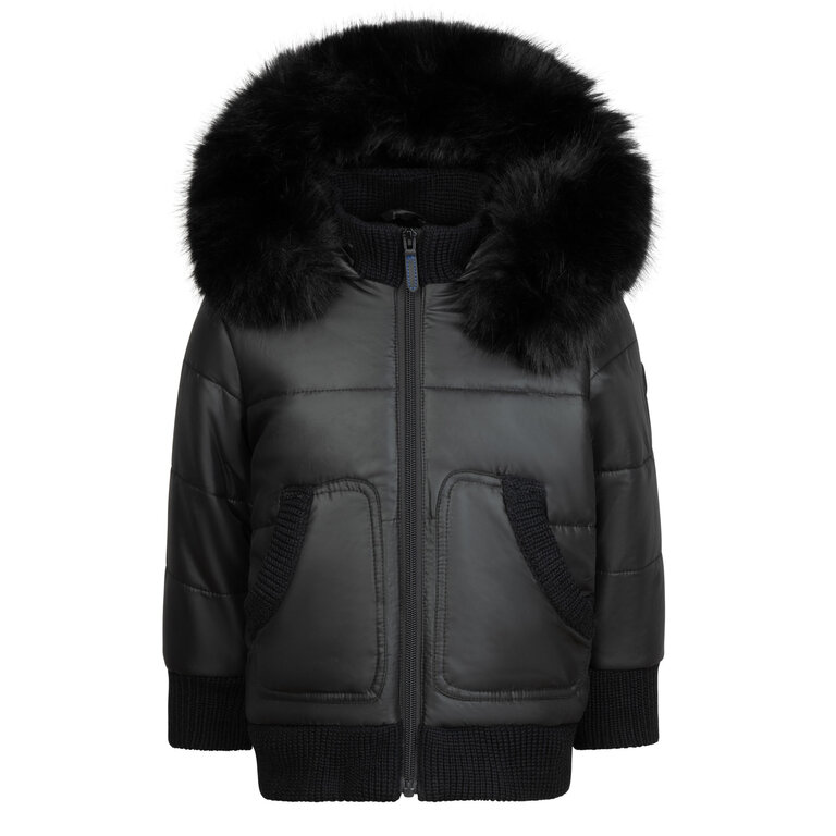 Mini Mac Mini Mac Black Toddler Winter Coat - W26T - FW25 -