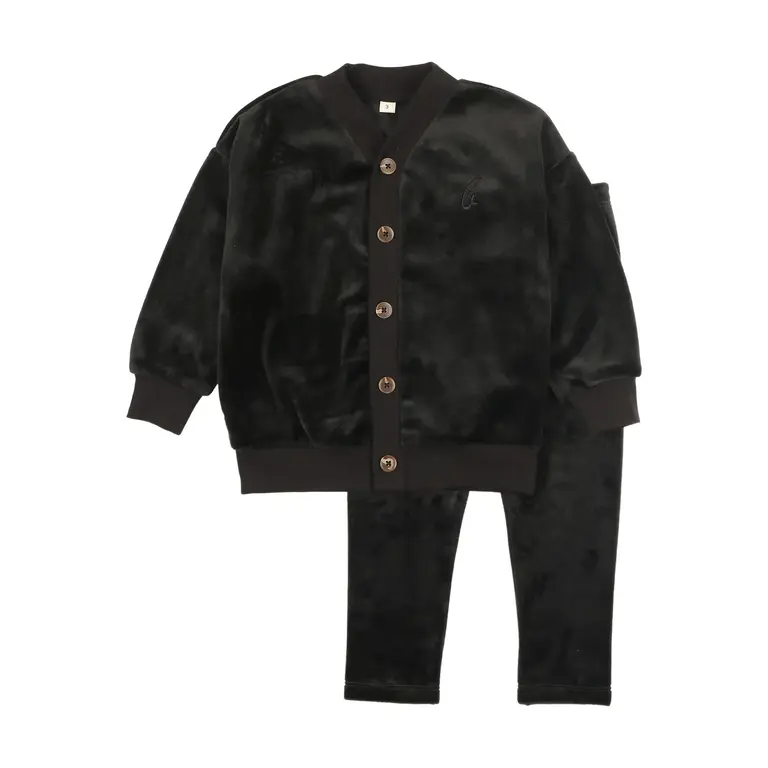 Bonjoy Bonjoy Velour Cardigan Set - FW25 -