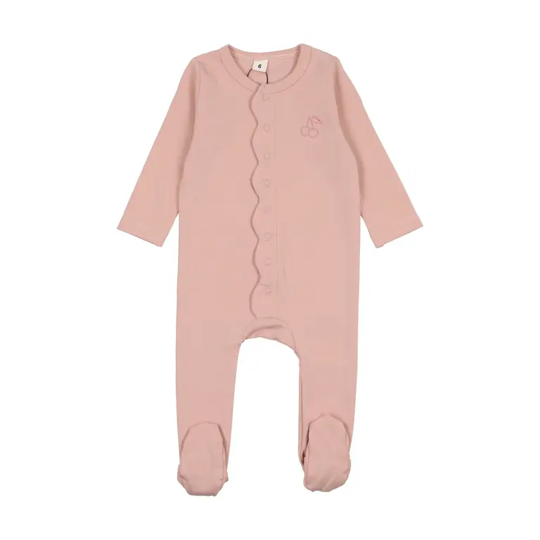 Bonjoy Bonjoy Embroidered Cherry Footie Set - FW25 -
