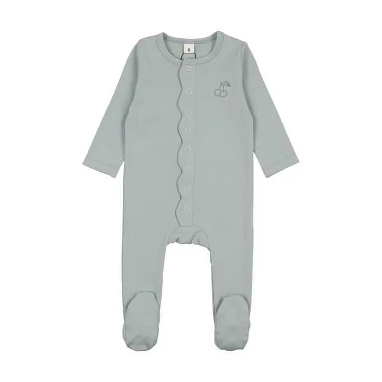 Bonjoy Bonjoy Embroidered Cherry Footie Set - FW25 -