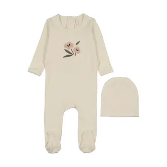 Bonjoy Bonjoy Embroidered Graphic Footie Set - FW25-