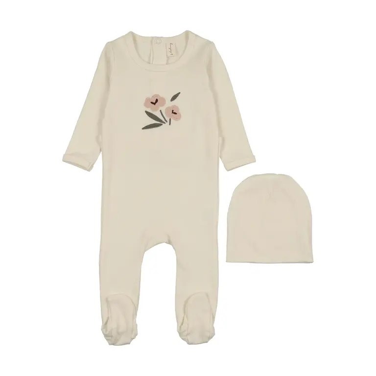 Bonjoy Bonjoy Embroidered Graphic Footie Set - FW25-