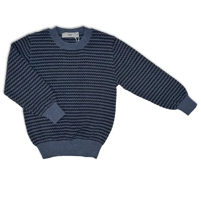 Tior Tior Striped Knit Crew Neck Sweater - FW25 - FT1546 -