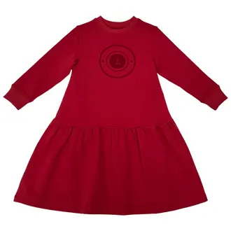Jolie Enfants Jolie Enfants Velvet Logo Dress - FW25 - FB2341 -