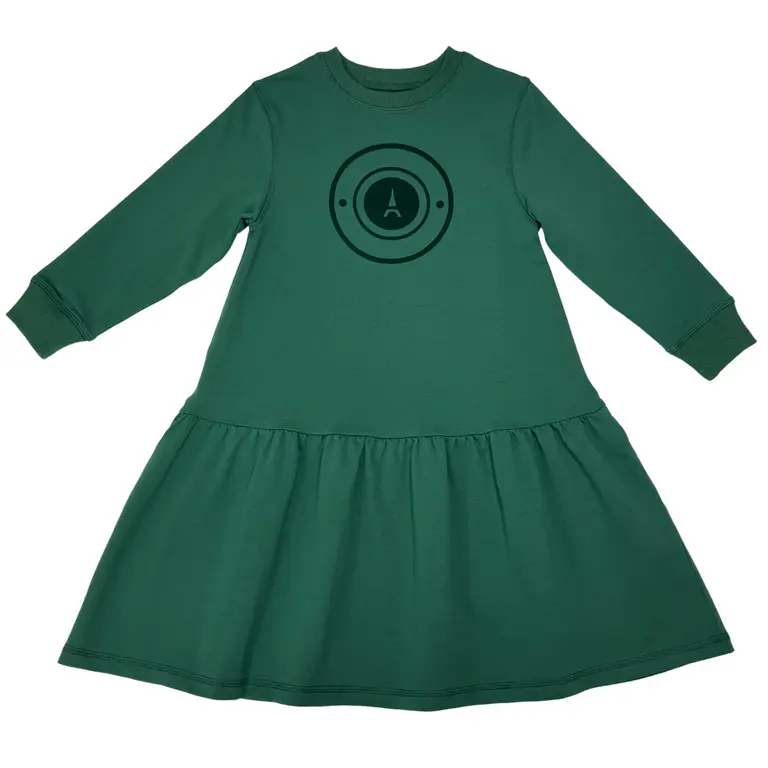 Jolie Enfants Jolie Enfants Velvet Logo Dress - FW25 - FB2341 -