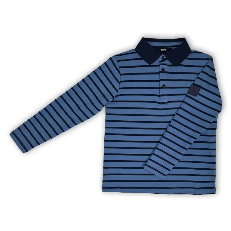 Jolie Enfants Jolie Enfants Striped French Terry Polo - FB1147 - FW25 -