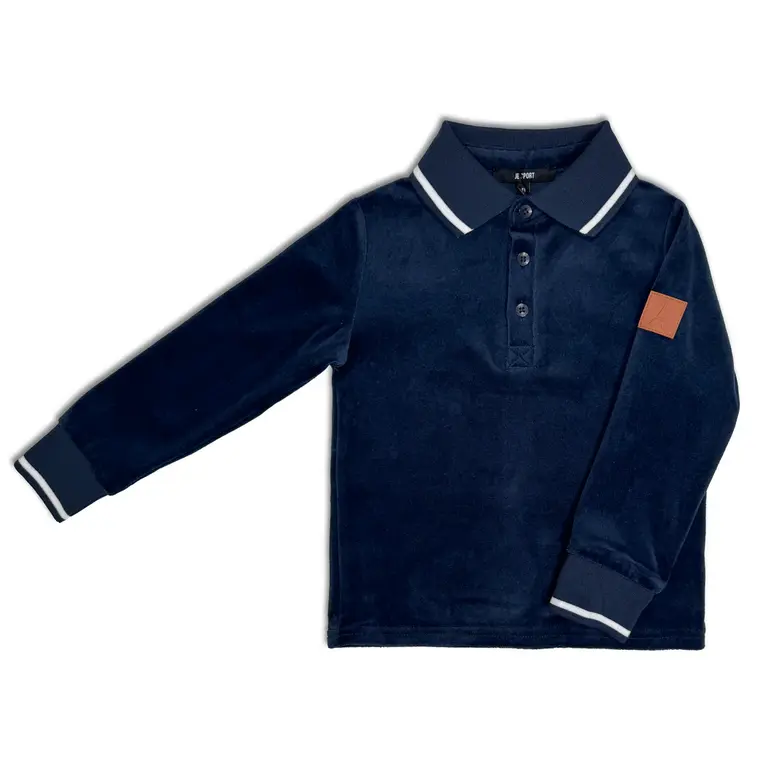 Jolie Enfants Jolie Enfants Velour Polo - FW25 - FB1145 -