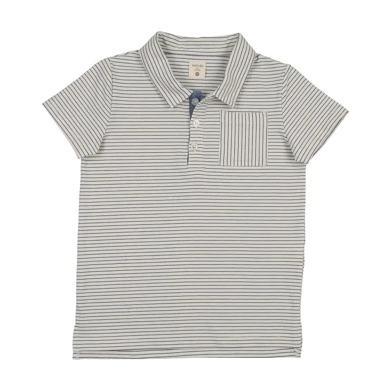 Analogie Analogie Denim City Stripe Polo - SS26 -