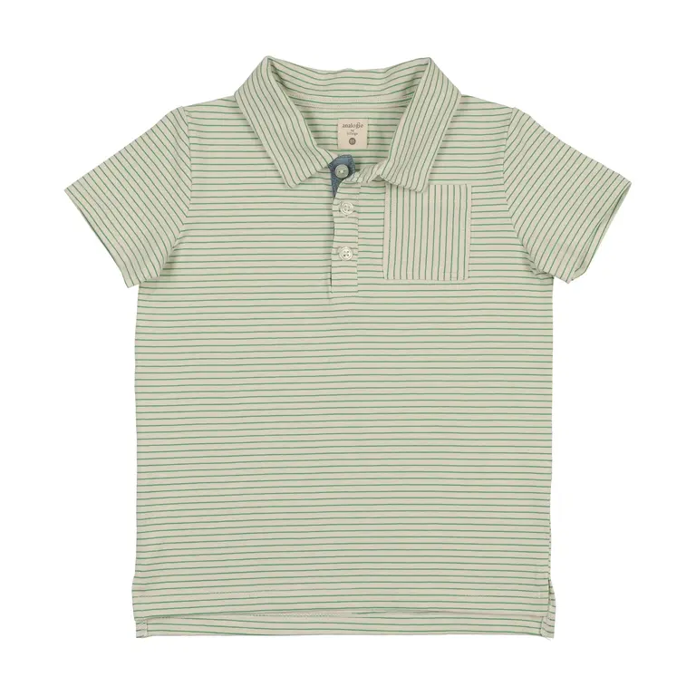 Analogie Analogie Denim City Stripe Polo - SS26 -