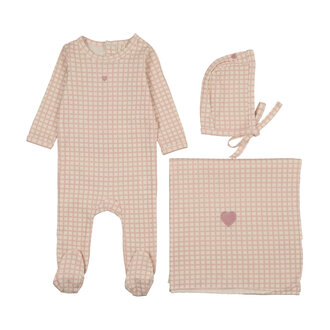 Bonjoy Bonjoy Checkered Dream Footie Set - SS26 -
