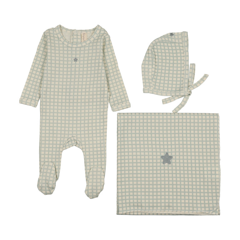 Bonjoy Bonjoy Checkered Dream Footie Set - SS26 -