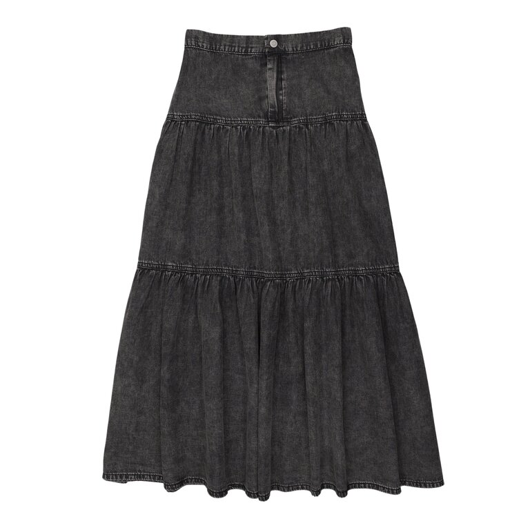 Lil Legs Lil Legs Denim Tiered Maxi Skirt - SS26 -