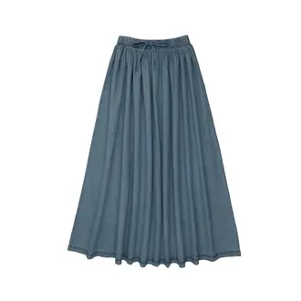 Lil Legs Lil Legs Denim Drawstring Maxi Skirt - SS26 -