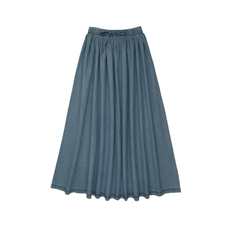 Lil Legs Lil Legs Denim Drawstring Maxi Skirt - SS26 -
