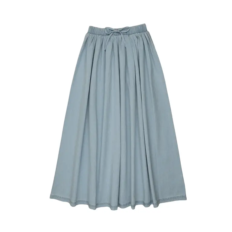 Lil Legs Lil Legs Denim Drawstring Maxi Skirt - SS26 -
