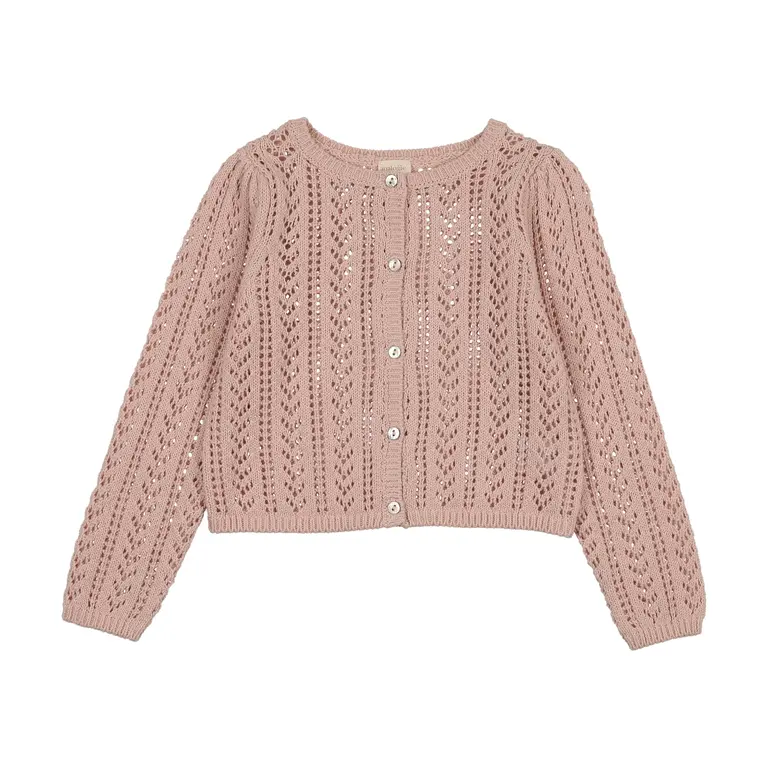 Analogie Analogie Girls Pointelle Cardigan - SS26 -