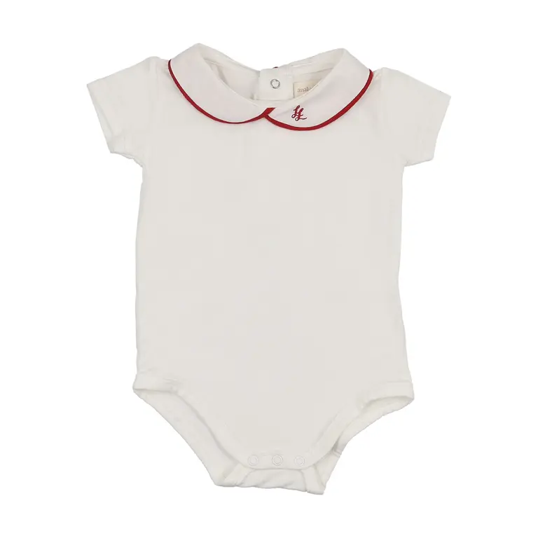 Analogie Analogie Peter Pan Onesie W/ Piping - SS26 -