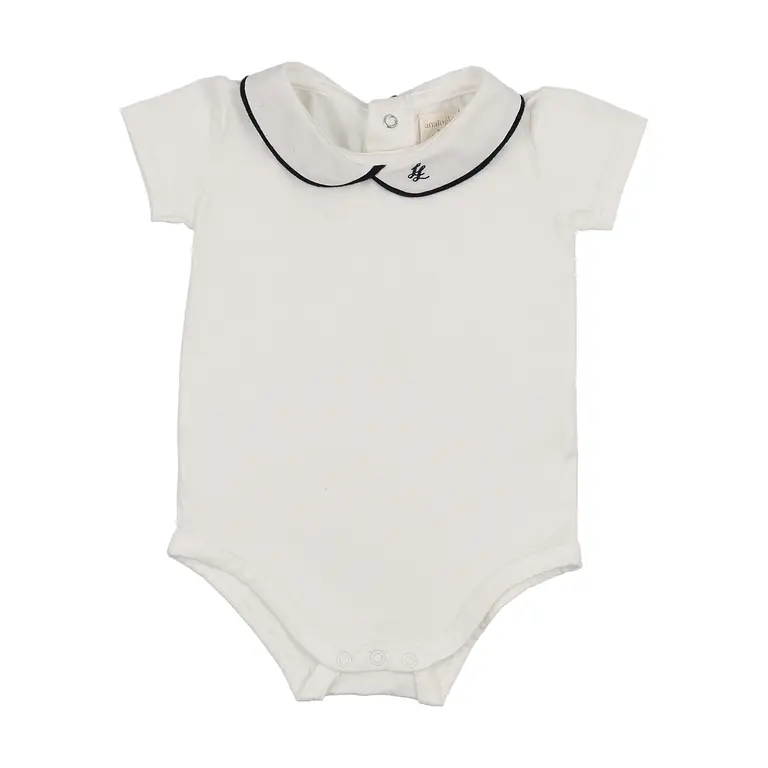 Analogie Analogie Peter Pan Onesie W/ Piping - SS26 -