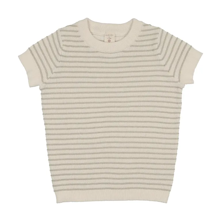 Analogie Analogie Textured Stripe Knit Crewneck - SS26 -