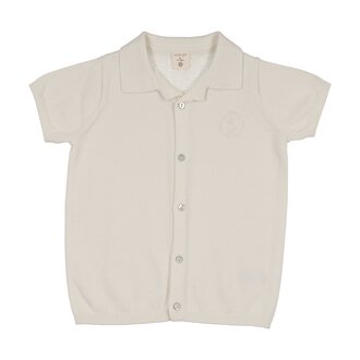 Analogie Analogie Textured Stripe Knit Polo - SS26 -