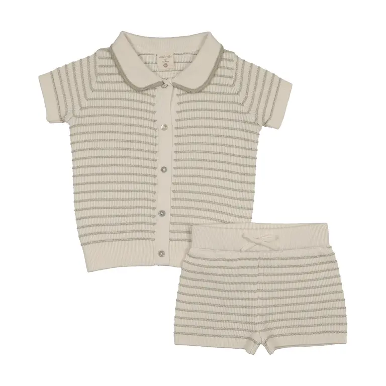 Analogie Analogie Textured Stripe Knit Set - SS26 -
