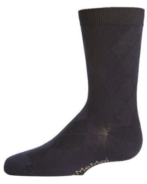 MeMoi MeMoi Boys All Over Argyle Crew Socks - MK-143 -