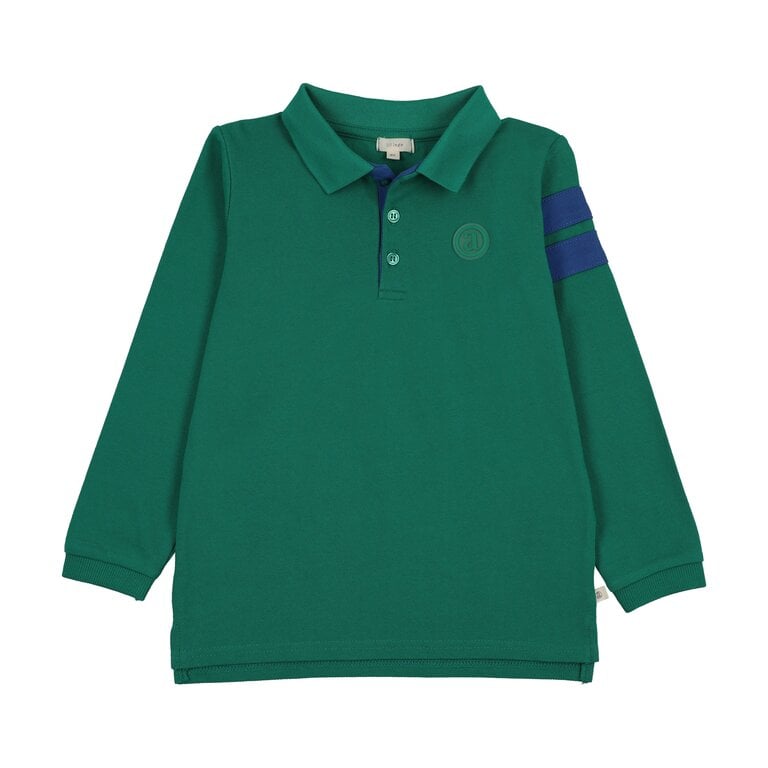 Lil Legs Lil Legs Stripe Detail Polo Long Sleeve - SS26 -
