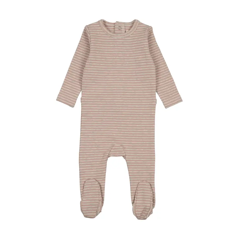 Analogie Analogie Heather Stripe Footie - SS26 -