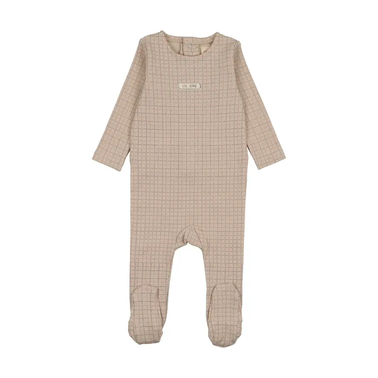 Analogie Analogie Grid Print Footie -  SS26 -